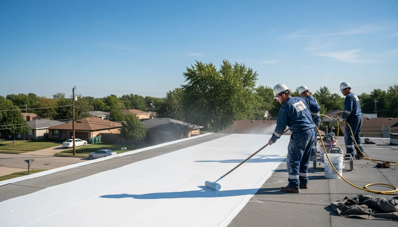 Commercial roof coating in Calvin, WV near me